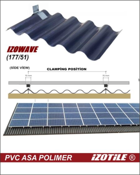 Izotile Izowave Solar este o țiglă specială cu un fixator pentru panouri solare.