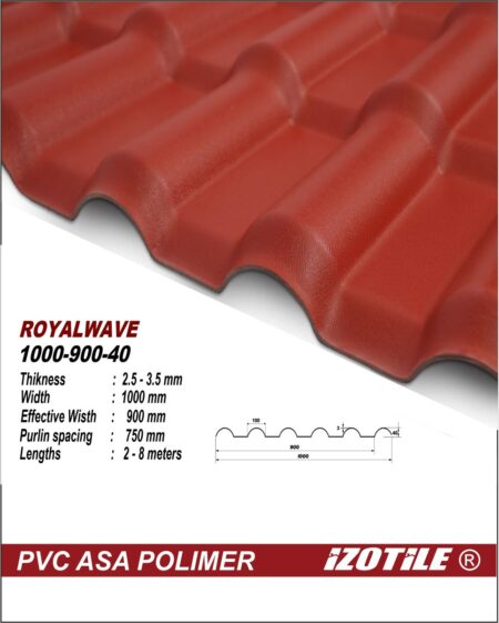 Izotile Royalwave Terracota 1050х2000 мм (2,10м2)